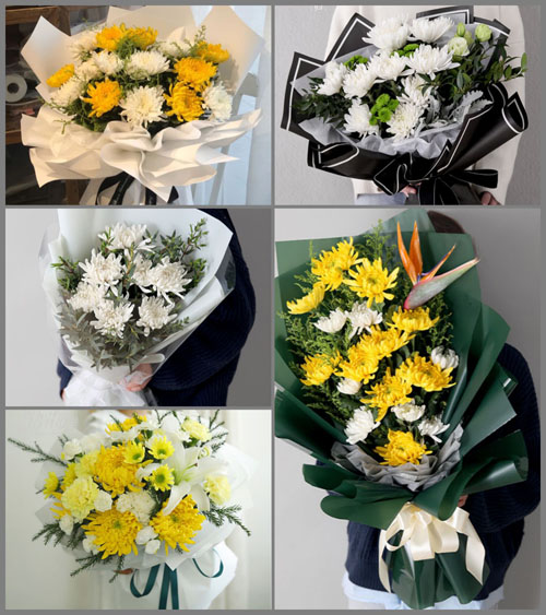 山东青岛胶州市九龙镇大王邑村白事花束代送